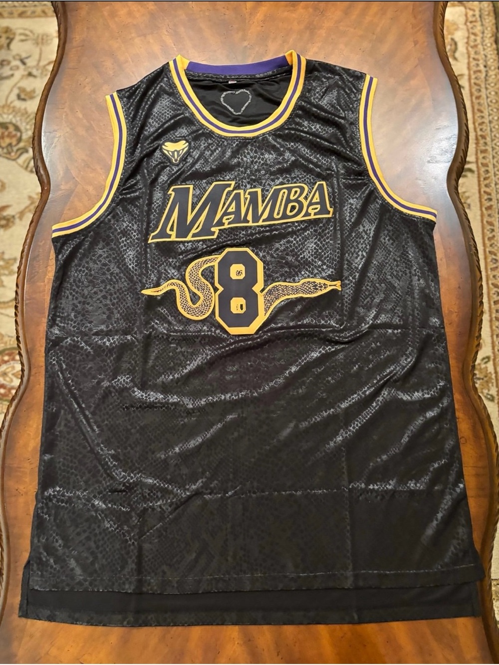 Koby Bryant Black Mamba #8 Basketball Jersey Size 3XL